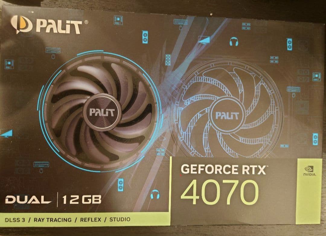 グラフィックボード・グラボ・ビデオカード PALIT GeForce RTX 4070 12GB