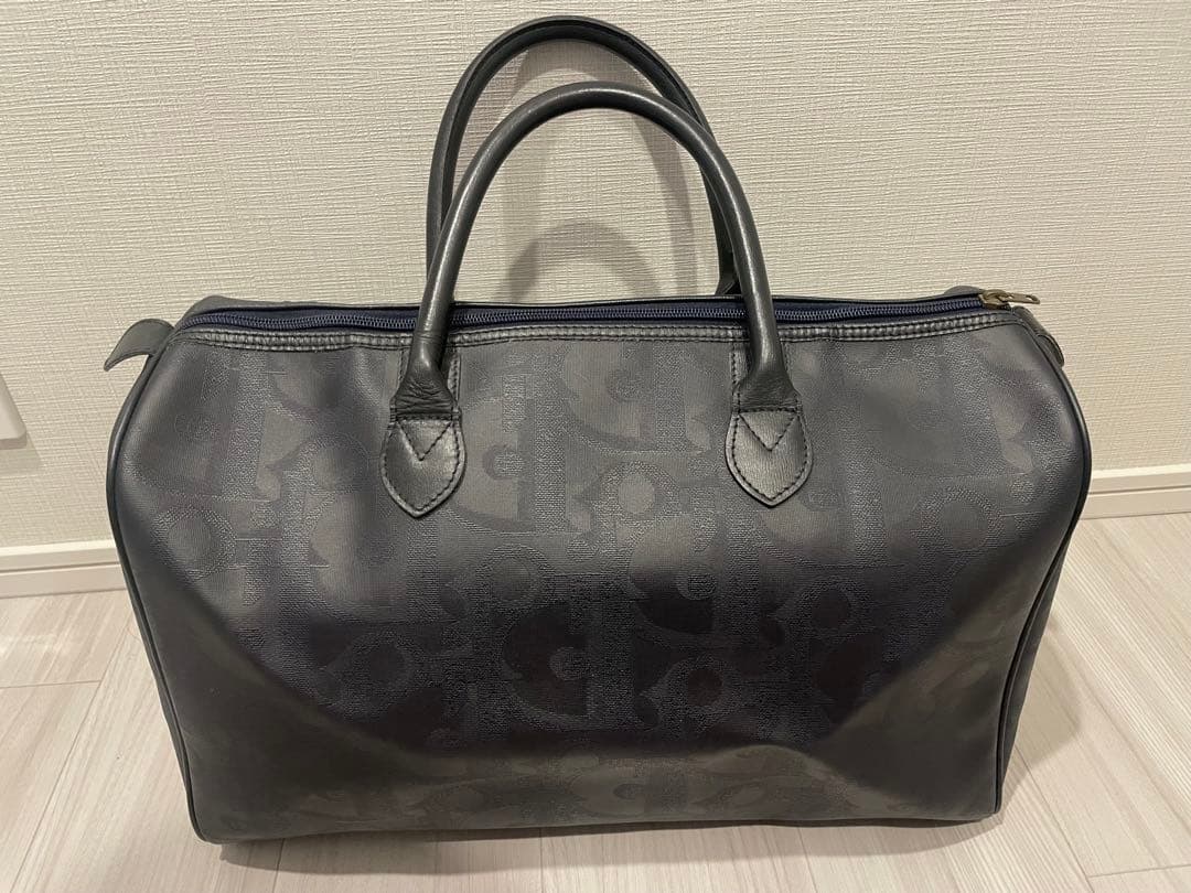 【美品】Dior ボストンバッグ　ネイビー