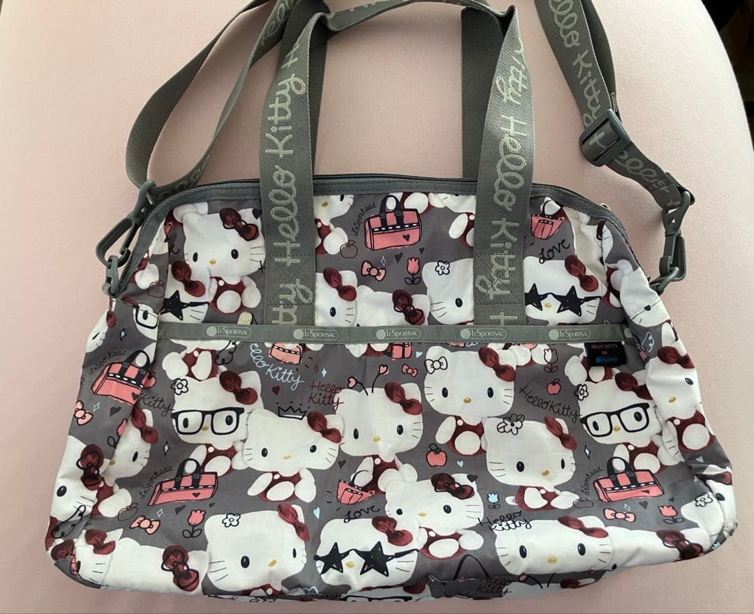 ピ*王様 ハローキティ レスポートサック 45周年コラボ 限定品 ハーバーバッグ