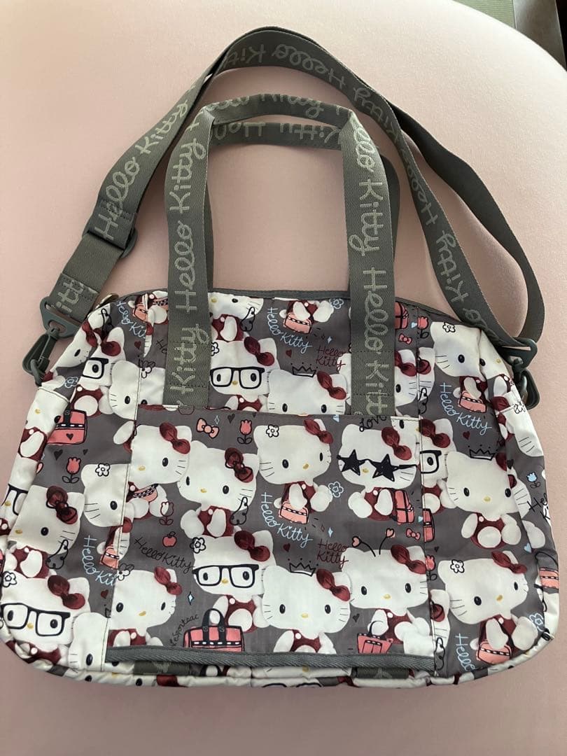 ピ*王様 ハローキティ レスポートサック 45周年コラボ 限定品 ハーバーバッグ