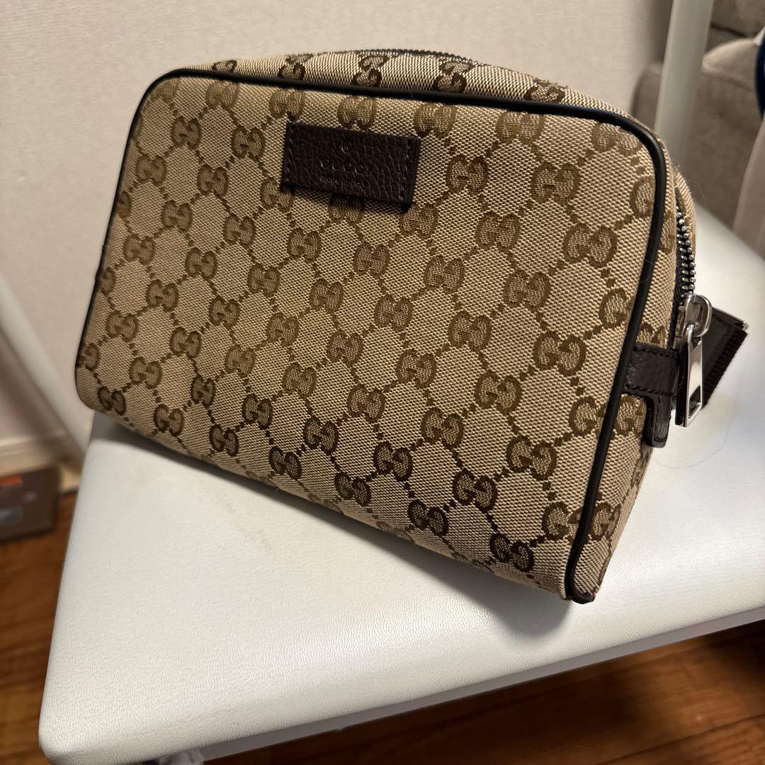 グッチ　GGキャンバス　ウエストポーチ