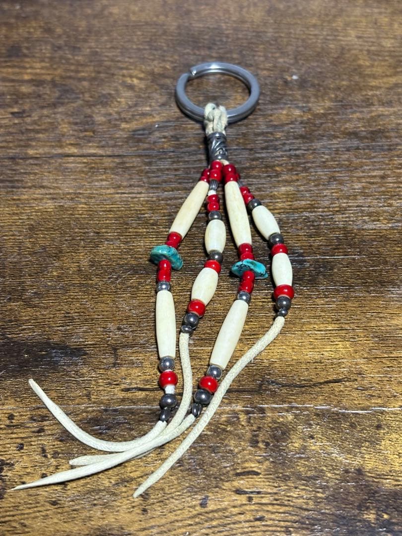 アンティークビーズ　 ウォレットホルダー　カスタム品