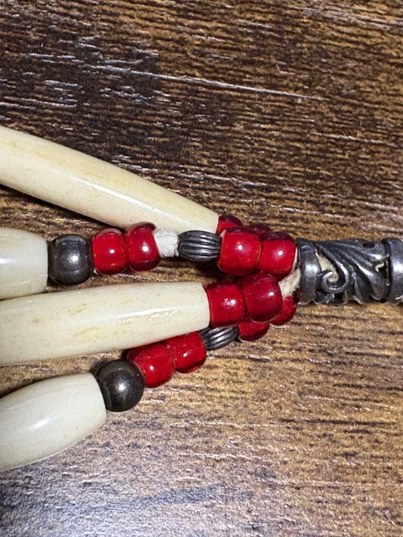 アンティークビーズ　 ウォレットホルダー　カスタム品