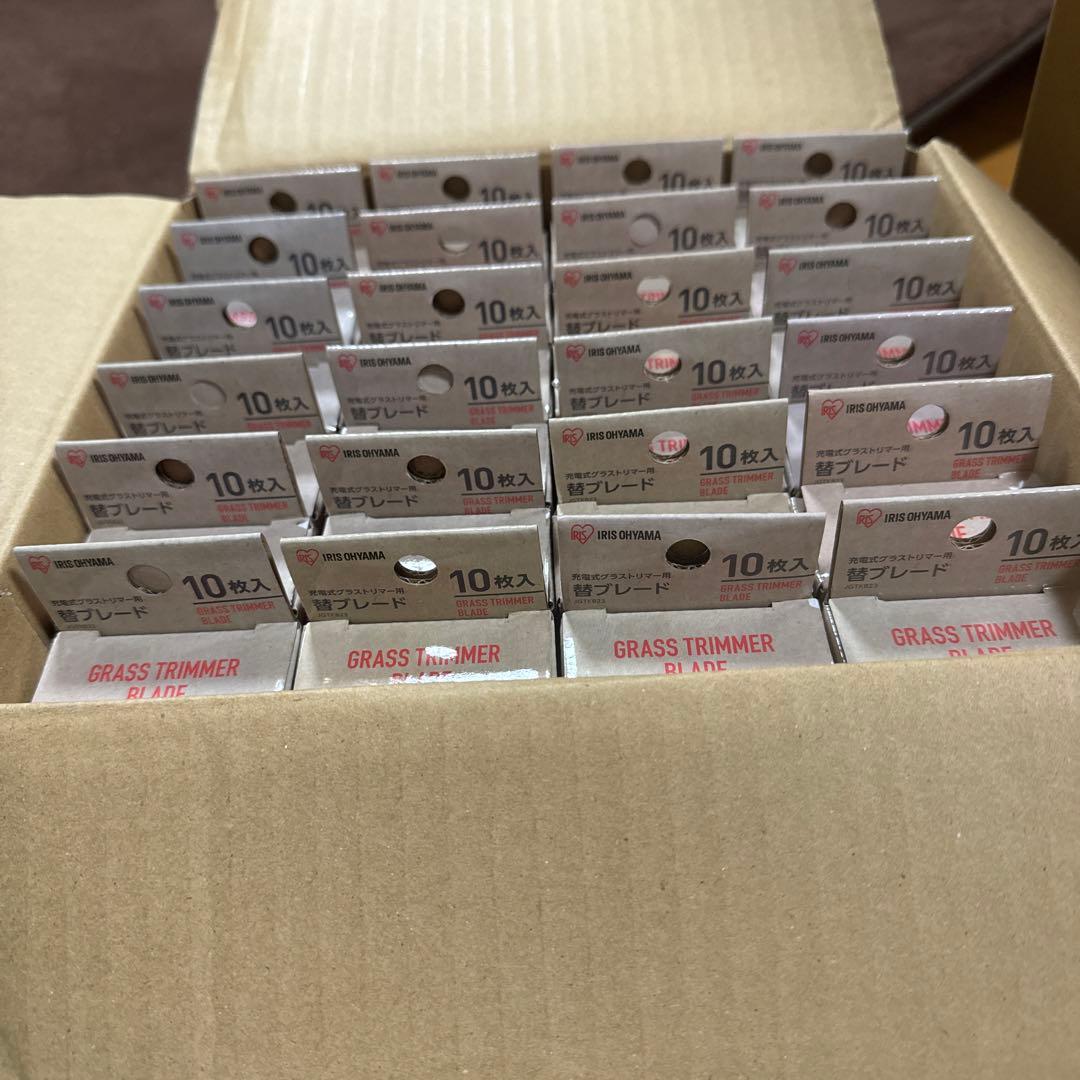 アイリスオーヤマ　グラストリマー用 替ブレード 10枚入　24箱セット