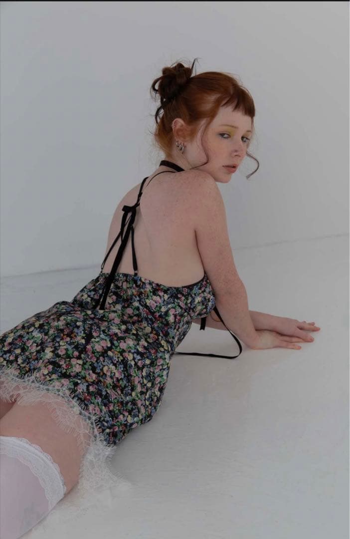 トップス IMASA - Night floral mini dress