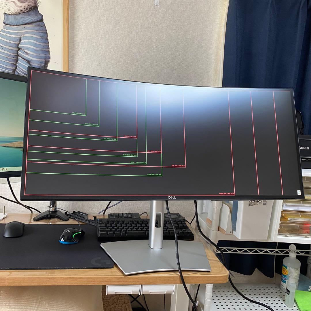 Dell U3421WE 曲面ウルトラワイドモニター 美品