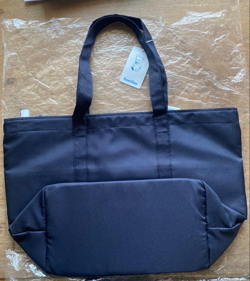 ファミリア　マザーズバッグ　familiar 160973 ネイビー　チェック