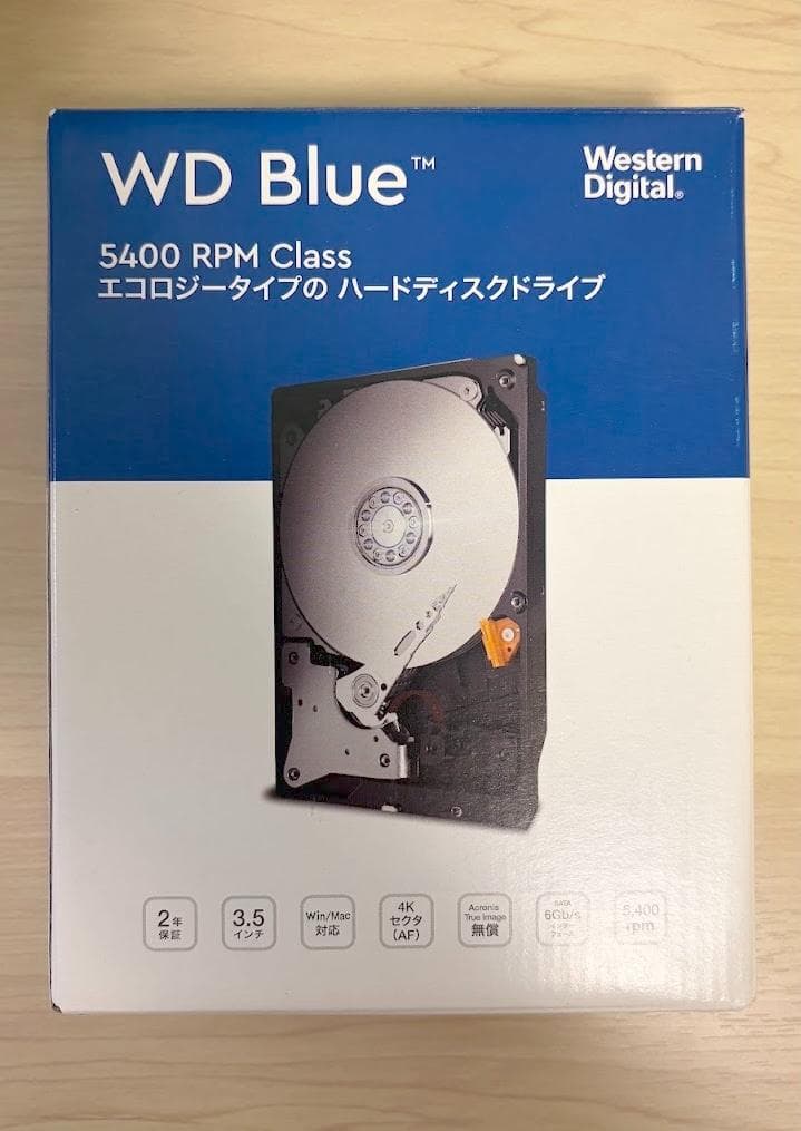 【未使用】WD Blue 4TB 内蔵HDD 3.5インチ WD40EZRZ