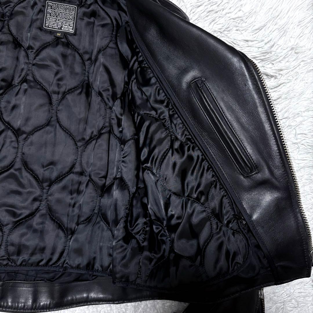 ガーラ ✨KADOYA ライナー付き ダブルライダースジャケット 牛革