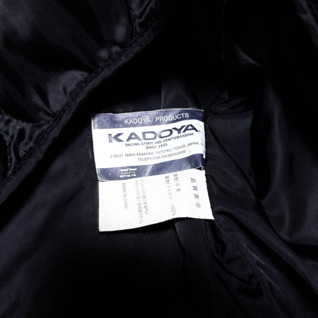 ガーラ ✨KADOYA ライナー付き ダブルライダースジャケット 牛革