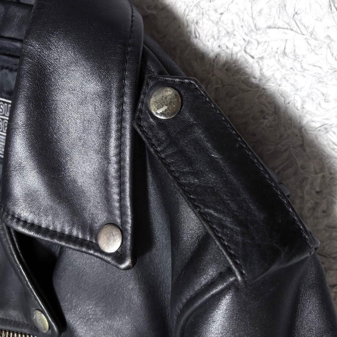 ガーラ ✨KADOYA ライナー付き ダブルライダースジャケット 牛革