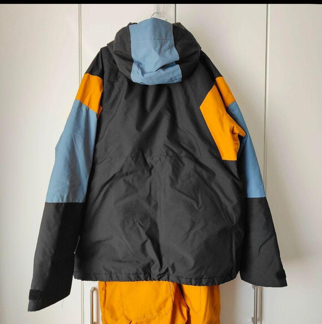 ピクチャー　スノーボードウェア上下セット メンズ 黒 オレンジ