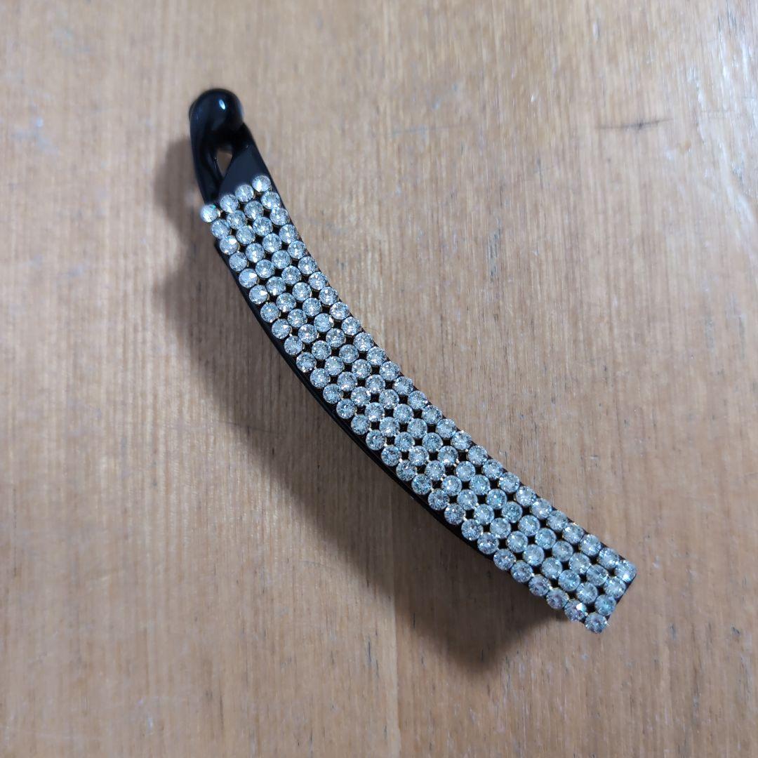 コンプレックスビズ クリスタルメッシュバナナクリップ クリア