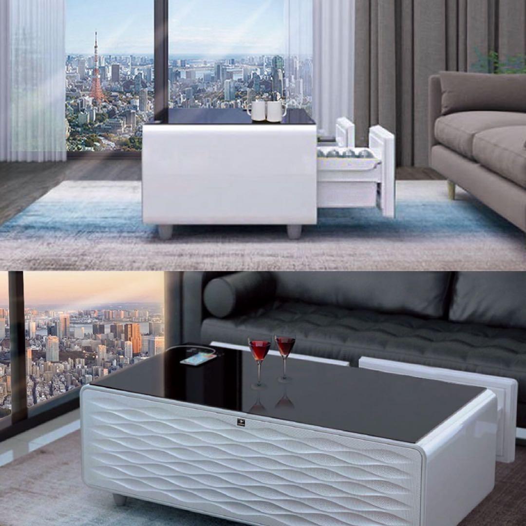 LOOZERスマートテーブルSTB135冷蔵庫・Bluetoothスピーカー搭載