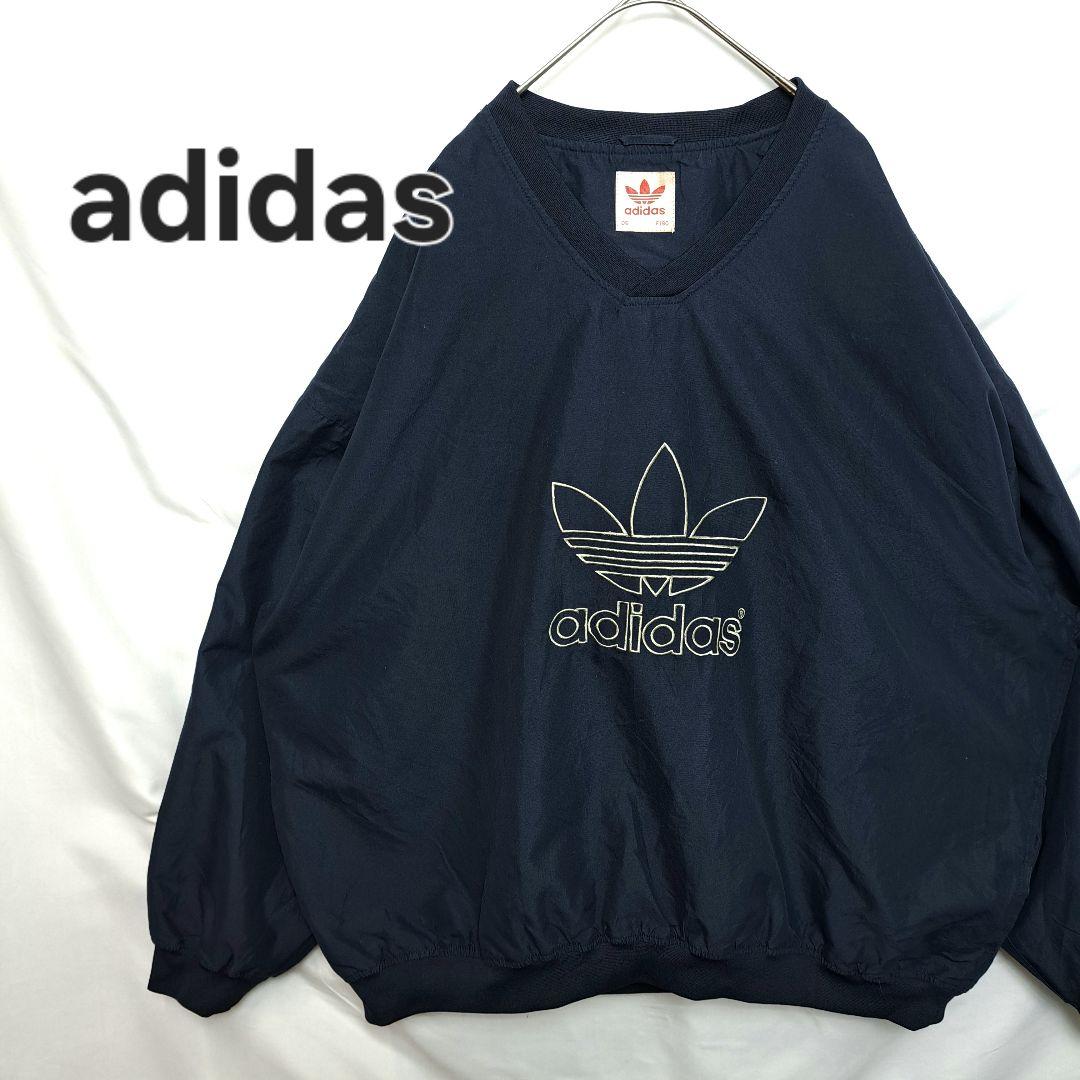 【美品】adidas　アディダス　トレフォイルロゴ　ビッグロゴ　赤タグ