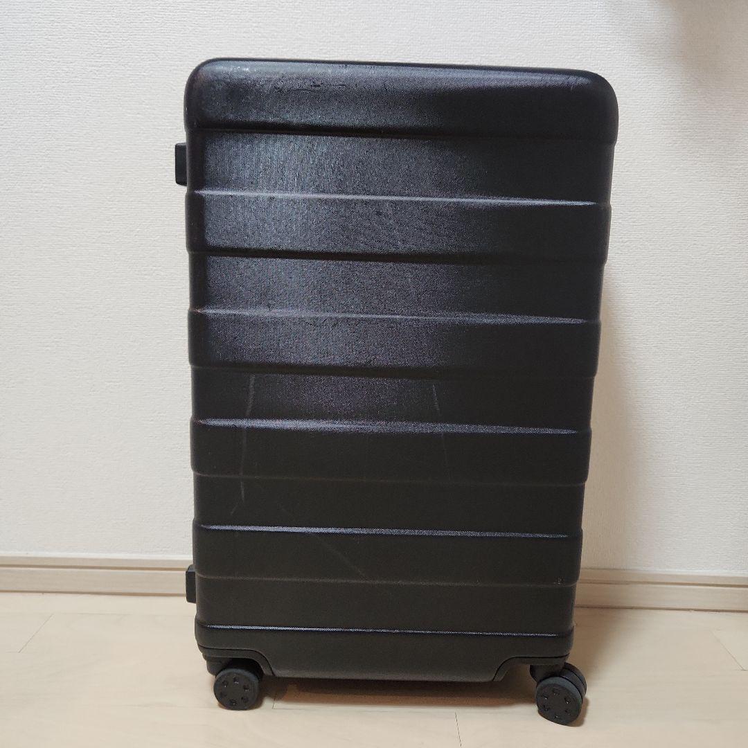 【美品】無印良品 バーを自由に調節できる　ハードキャリーケース（62L）黒