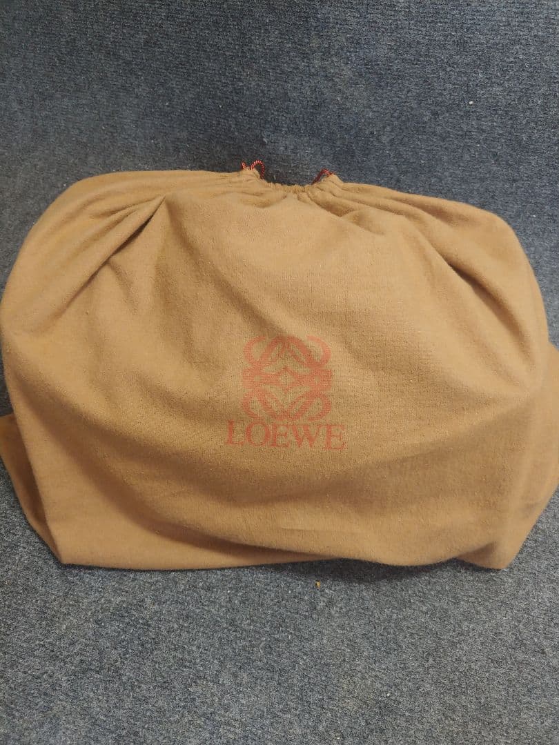 LOEWE アナグラム ロゴ レザー ボストンバッグ ハンドバッグ 969-8