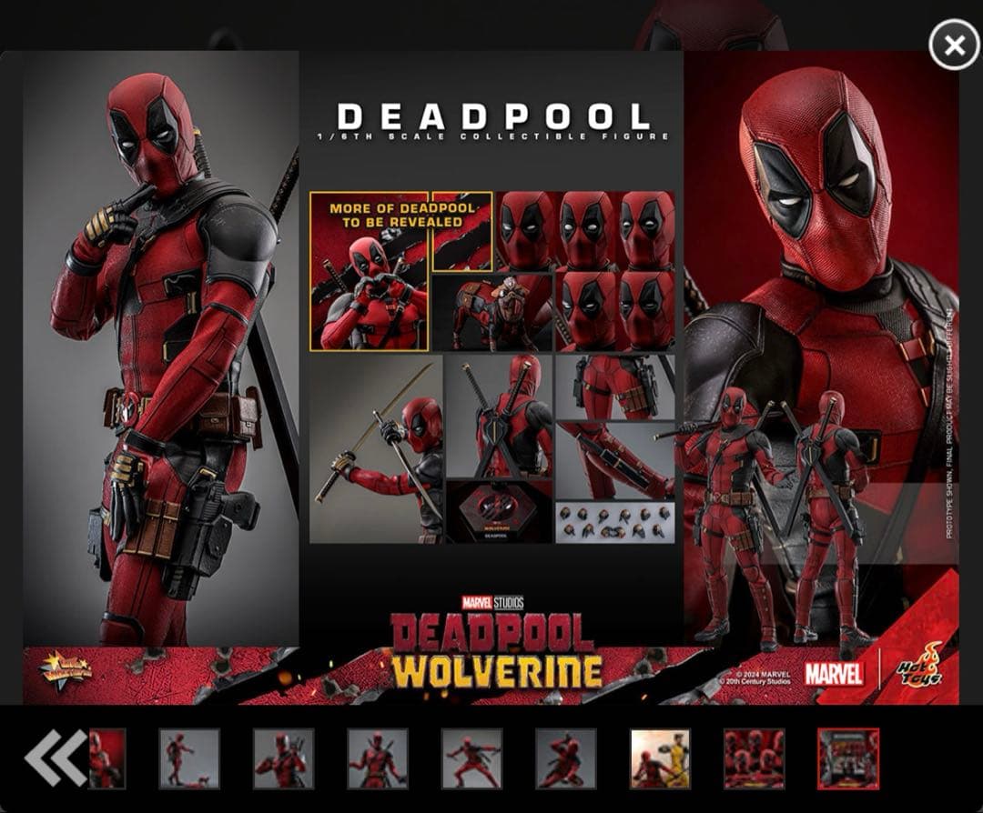 赤*髪様 『デッドプール＆ウルヴァリン』1/6スケールフィギュア　デッドプール