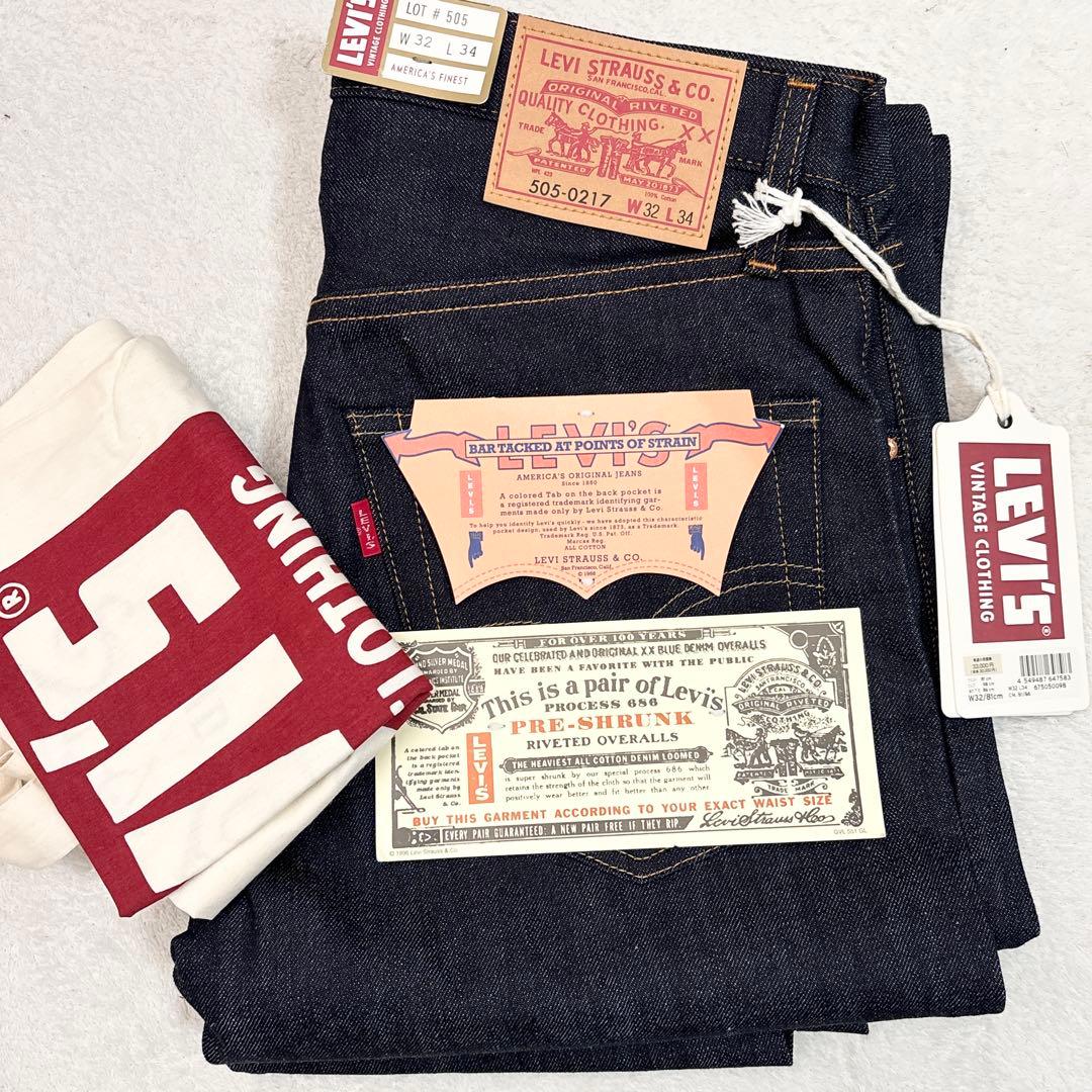 デッドストック リーバイス LVC 505-0217 w32 L34 日本製
