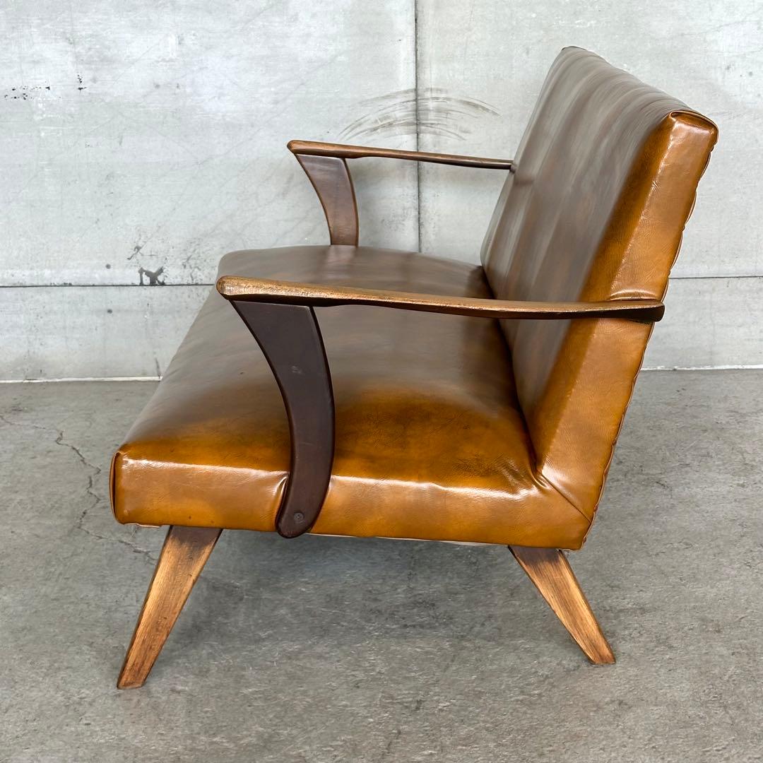 ✦60s〜70s✦ 昭和レトロ ミッドセンチュリー 2人掛けソファ ヴィンテージ