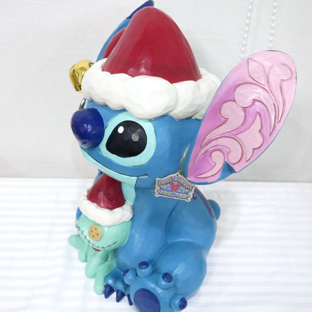 【新品展示品】スティッチ 37cm 置物 クリスマス ジムショア 特大