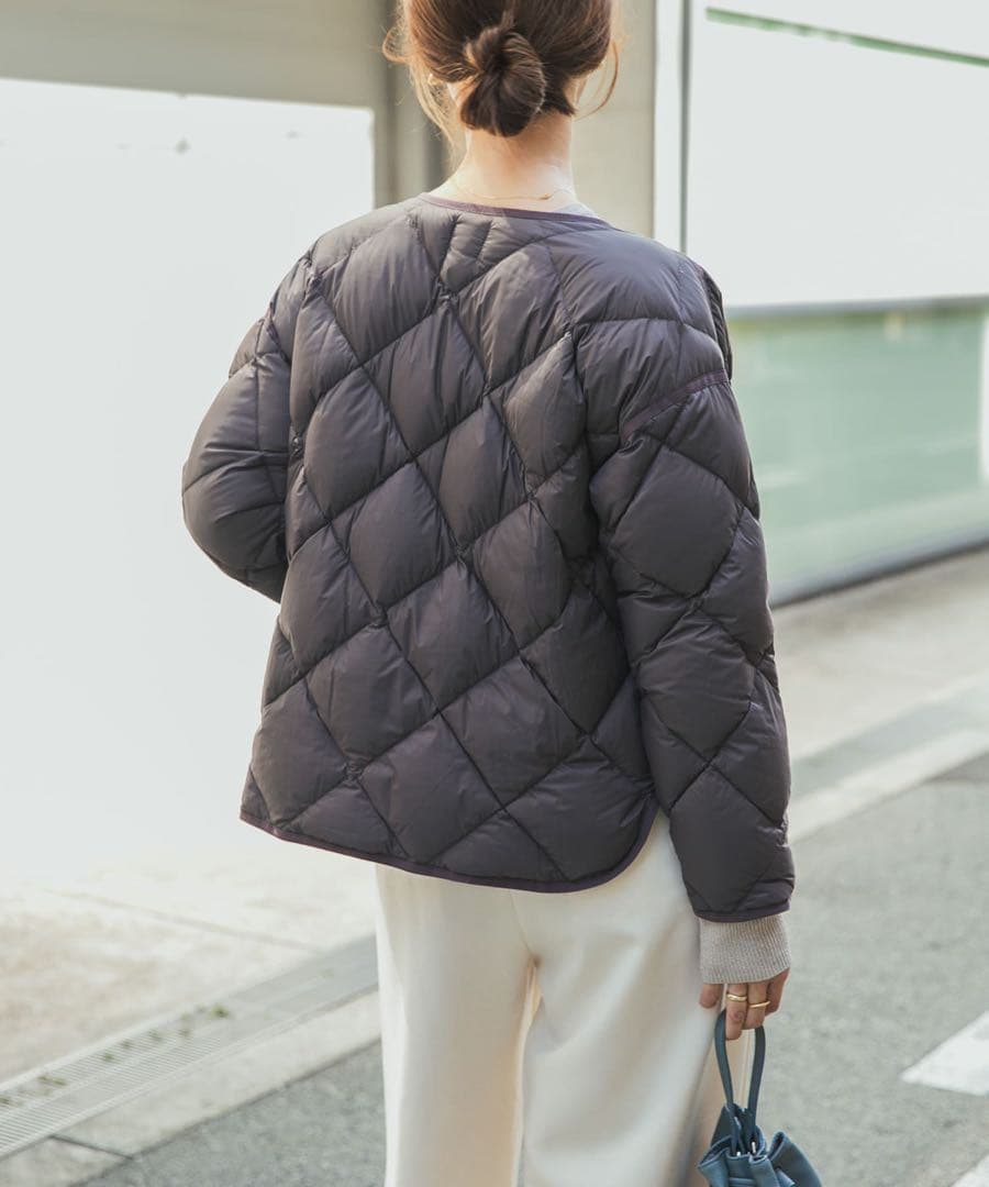 【DOORS】ライトダウンキルトショートブルゾン