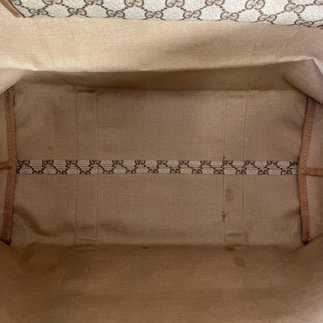 オールドグッチ　ボストンバッグ　シェリーライン　GGスプリーム　4811