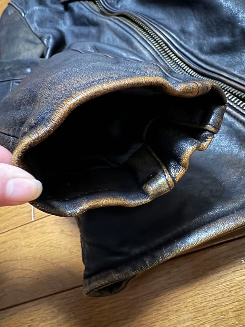 セミダブルライダース AVIREX ビンテージ加工