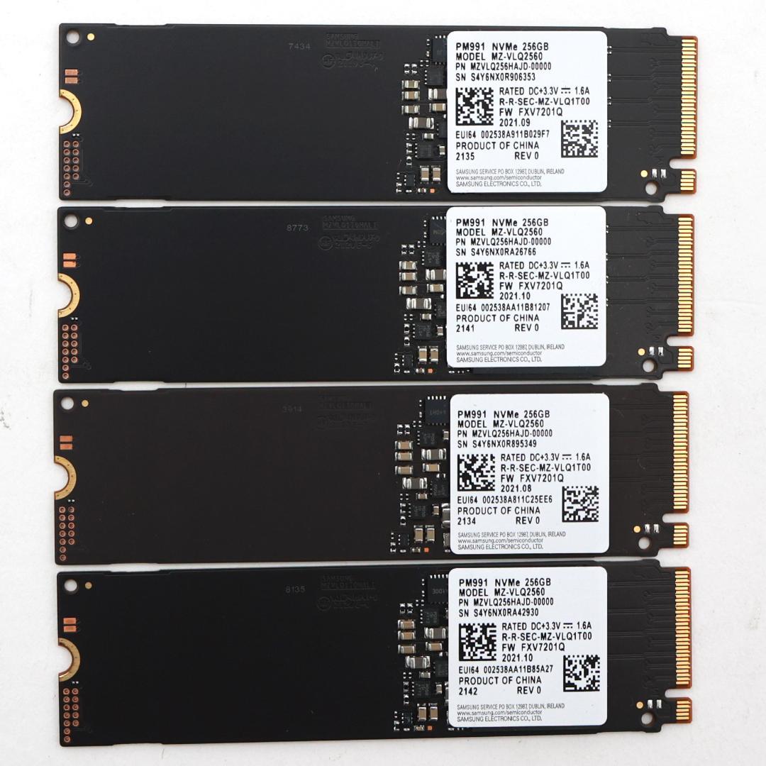 PM991 NVMe 256GB M.2 SSD 4枚セット【③0121】