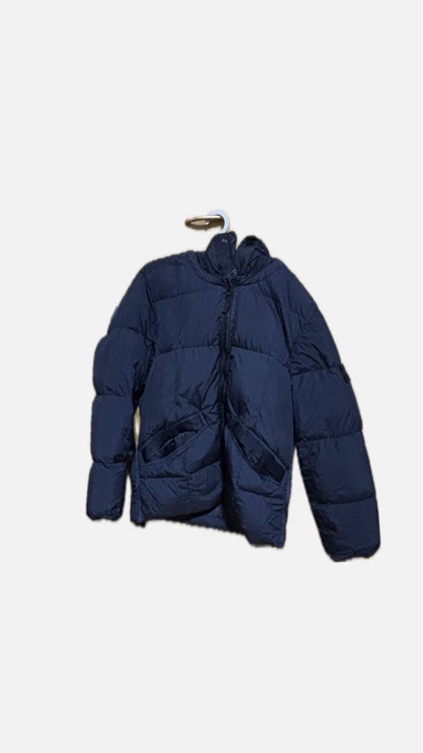 Stone  フード付きダウンジャケット ネイビー