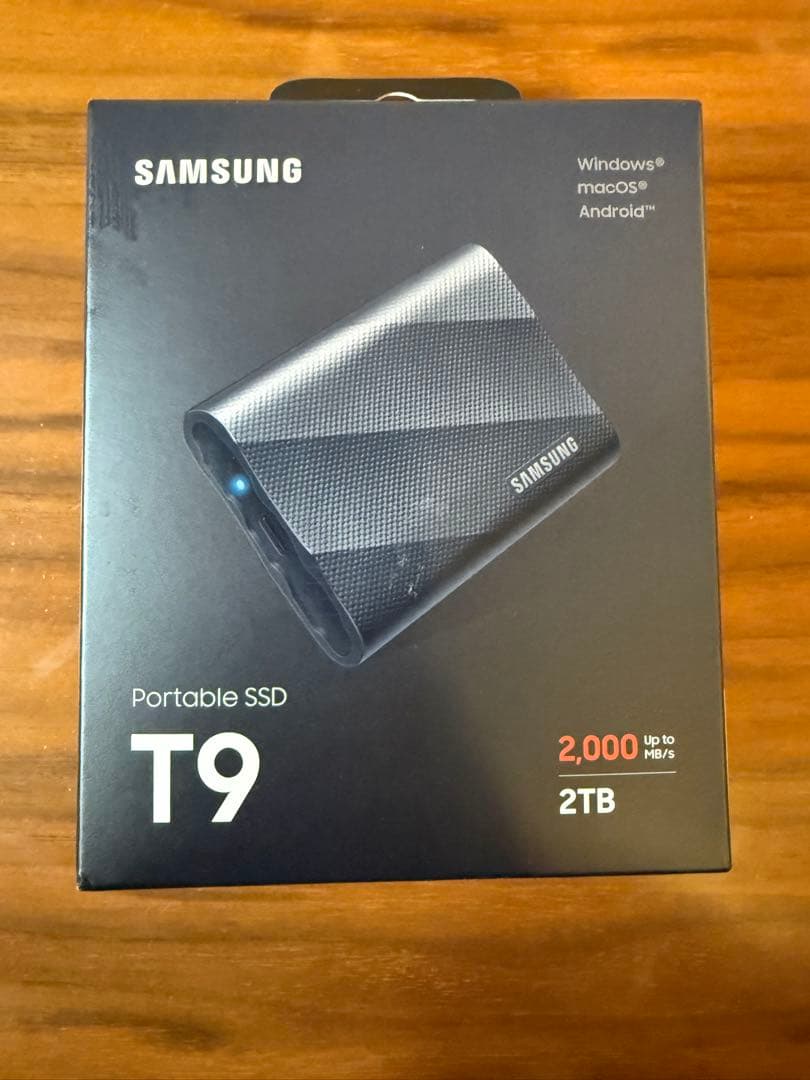 Samsung T9 2TB 外付けSSD USB3.2 Gen2×2