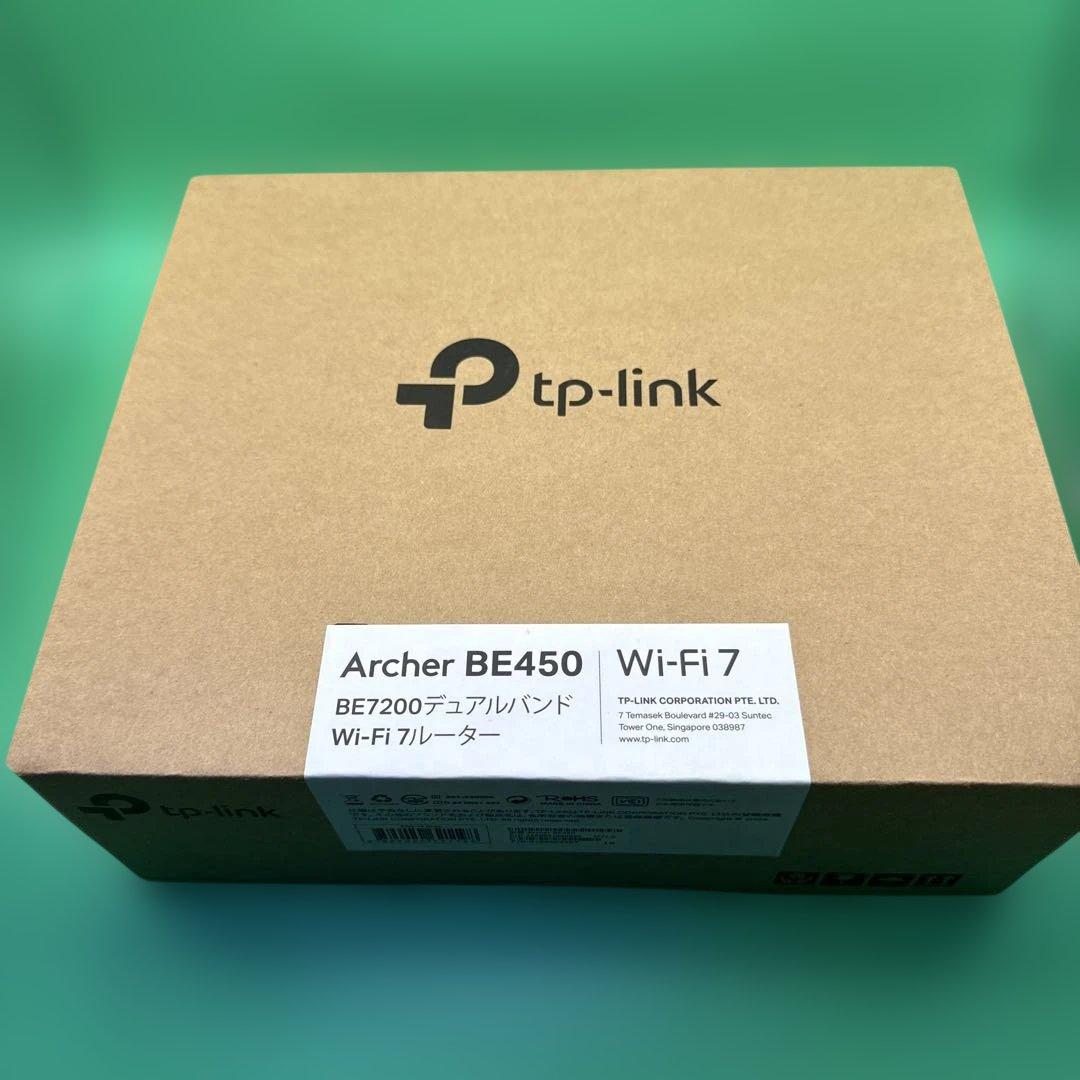 未開封　TP-Link WiFi ルーター WiFi7 無線ルーター BE450
