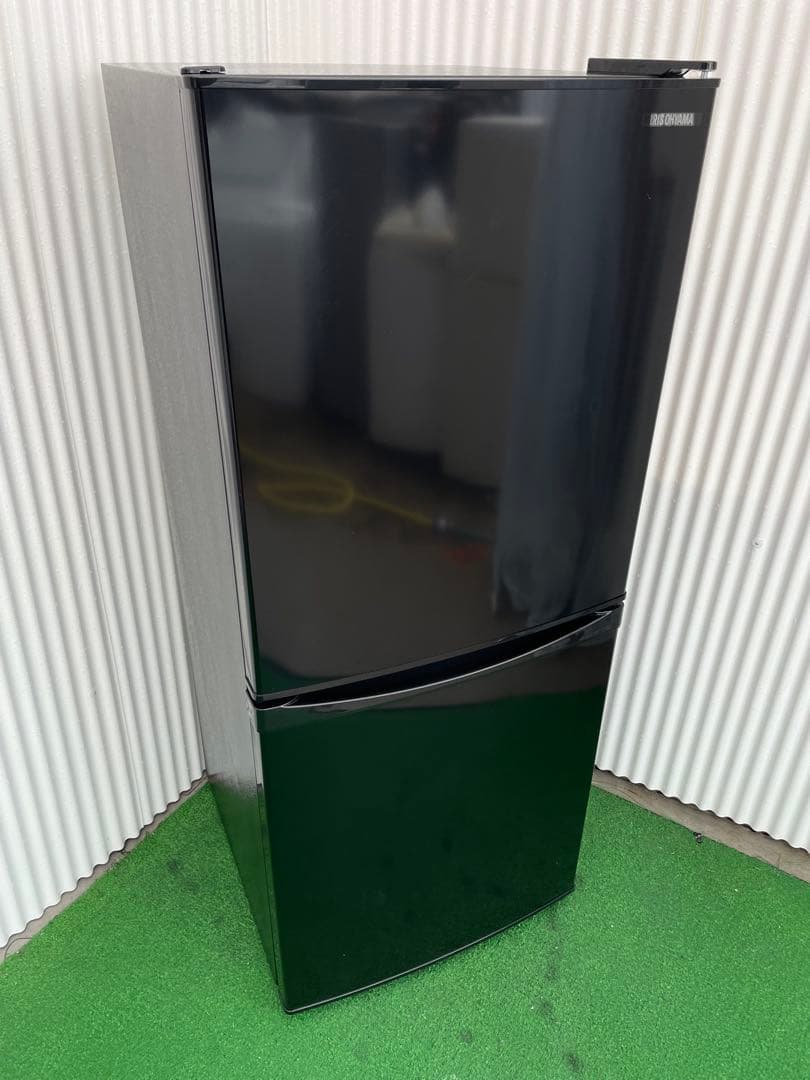 876 アイリスオーヤマ 2ドア冷蔵庫 右開き ブラック 一人暮らし 単身