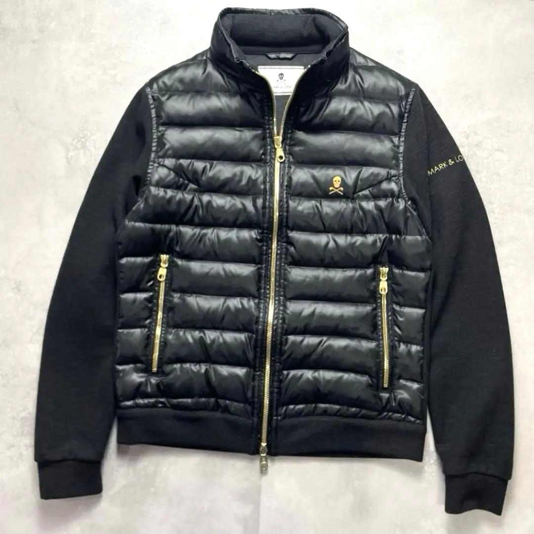 ☆*☆様 極美品 マークアンドロナ ダウンジャケット ナイロン切替 迷彩 スカル