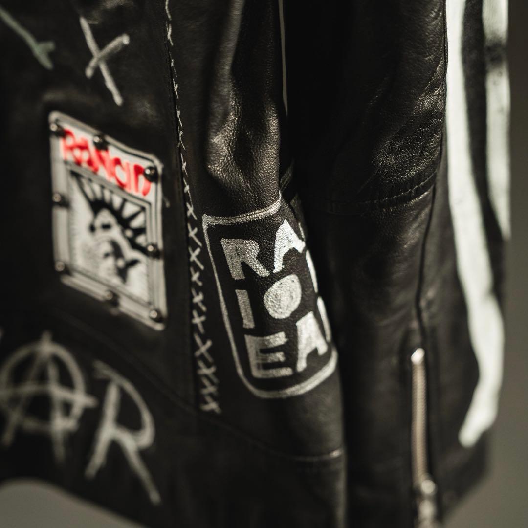 鋲ジャン　レア　カスタムライダース　レザーライダース