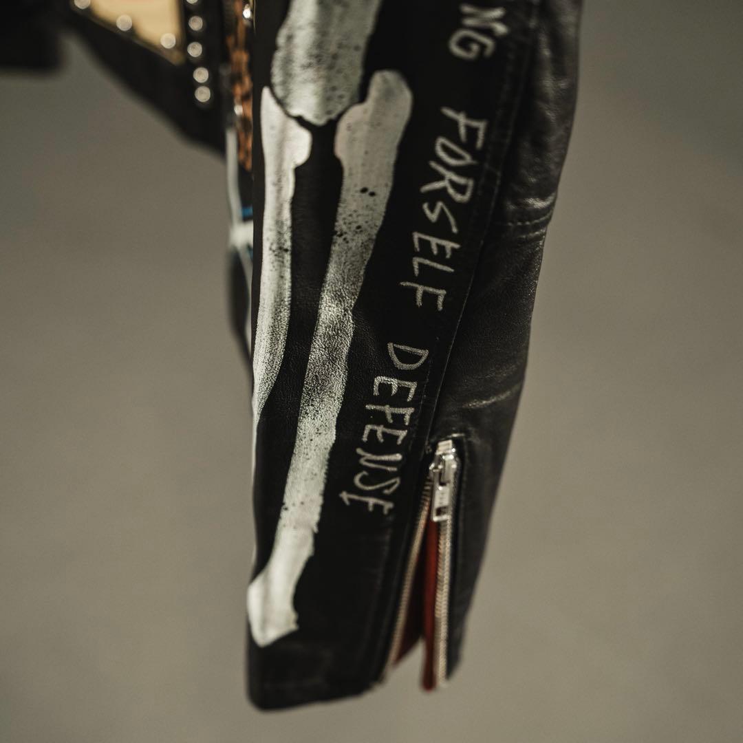 鋲ジャン　レア　カスタムライダース　レザーライダース