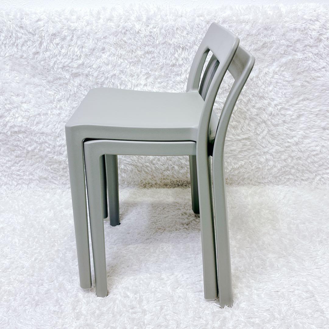 ENOTS エノッツ ミニマルチェア グレー 2脚 岩谷マテリアル スタッキング