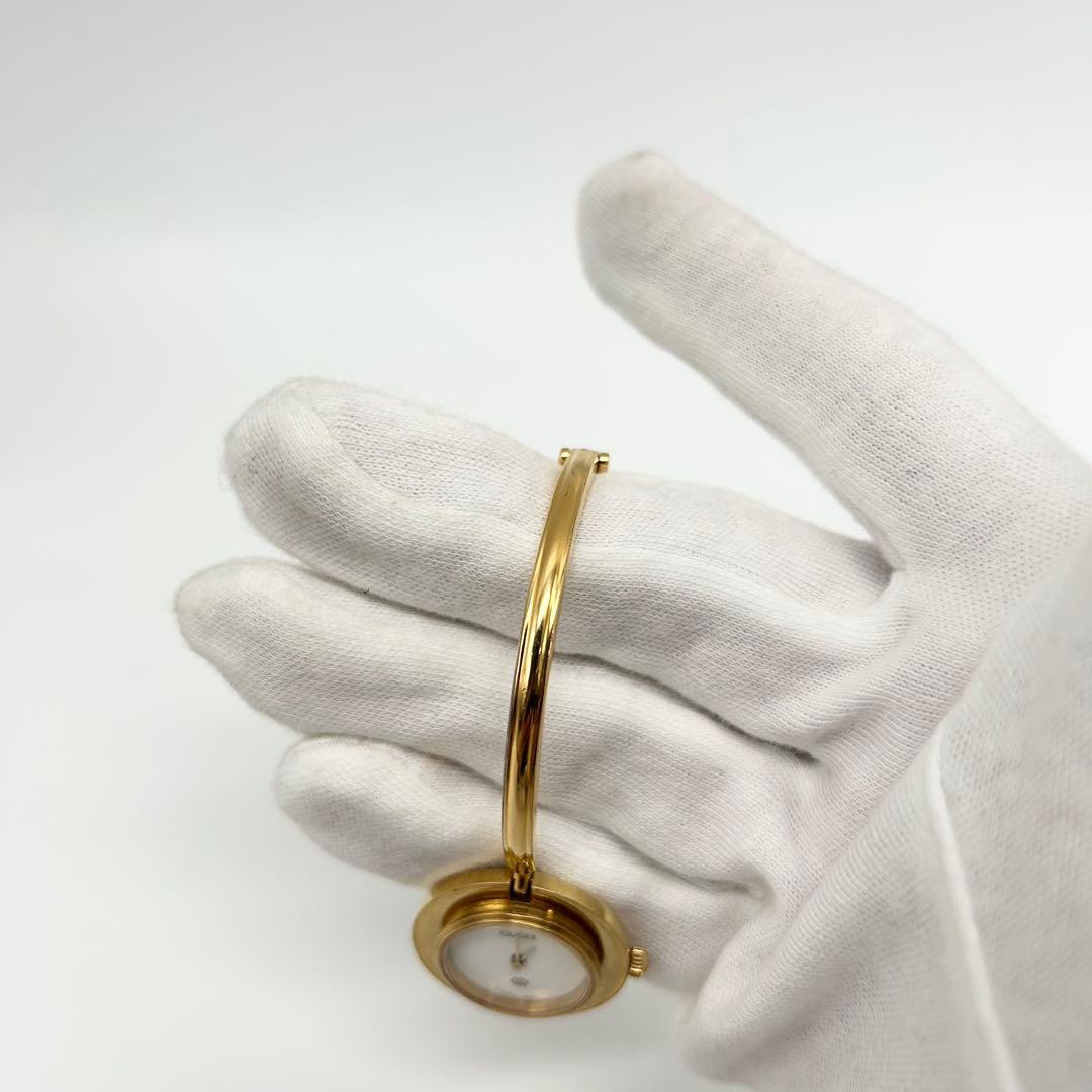 箱付き美品 GUCCI 腕時計 チェンジベゼル レディース ゴールド 8色