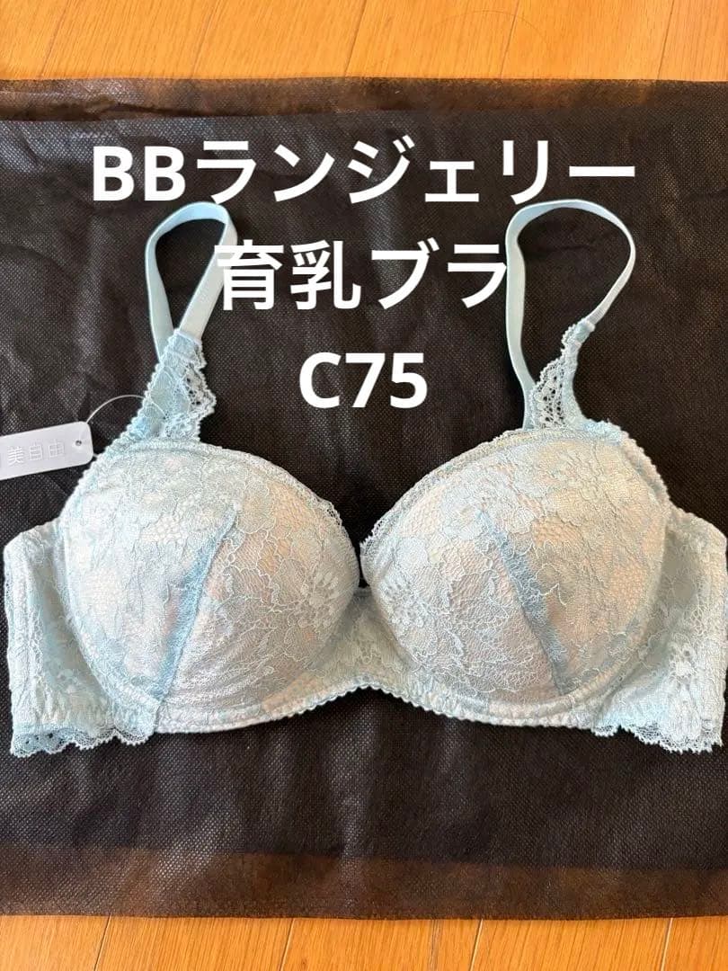 3日まで期間限定値下げ【新品未使用】BBランジェリー育乳ブラ/水色C75