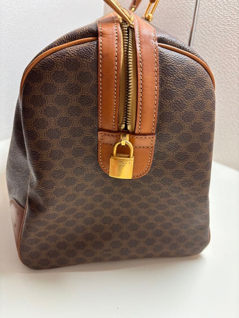 CELINE セリーヌ　ボストンバッグ　トリオンフ　マカダム柄
