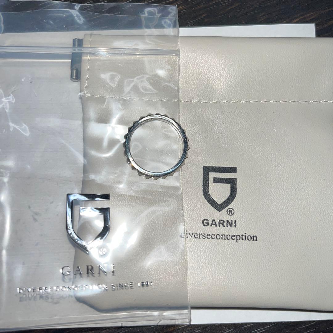 【美品】GARNI-Multiple Studs Ring/Silver/15号