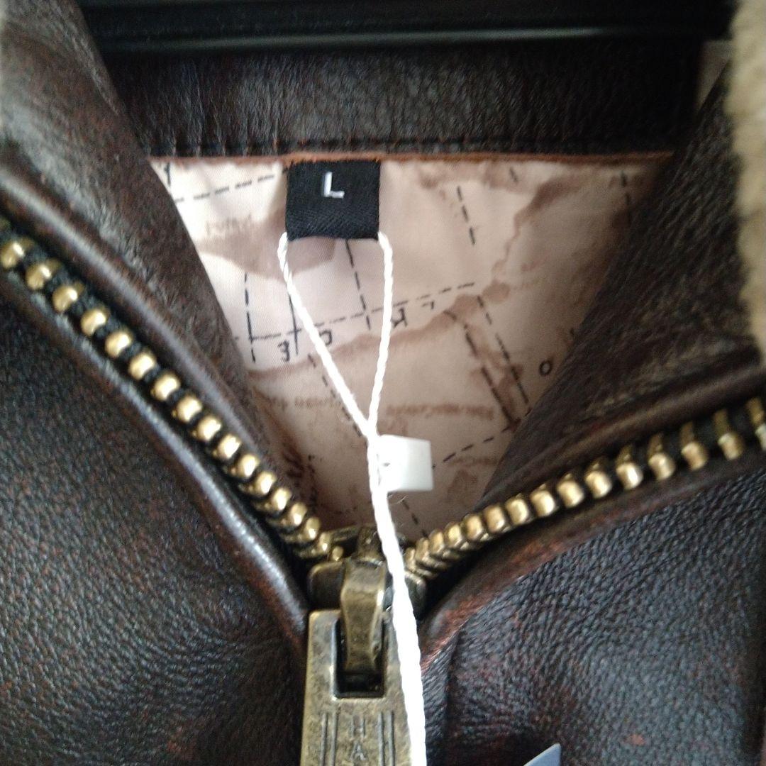 新品　GABRIEL襟厶―トンワッペン付レザーG―1フライトジャケットＬサイズ