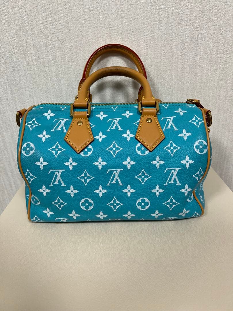 ルイヴィトン LV スピーディ P9 バンドリエール 25 ターコイズ 正規品