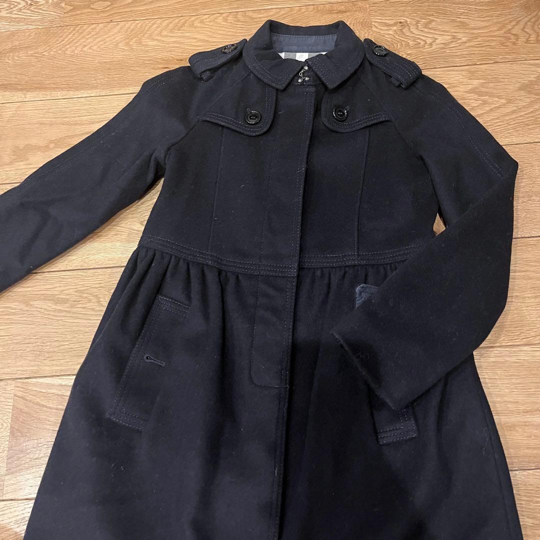 値下げ！バーバリー チルドレン　美品8y 128㎝　ウールトレンチコート　キッズ
