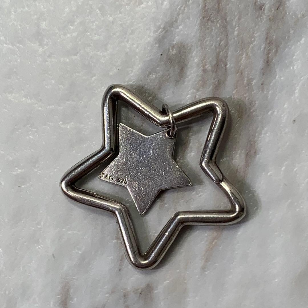 ティファニー キーリング シルバー925 刻印 スター 星 キーホルダー