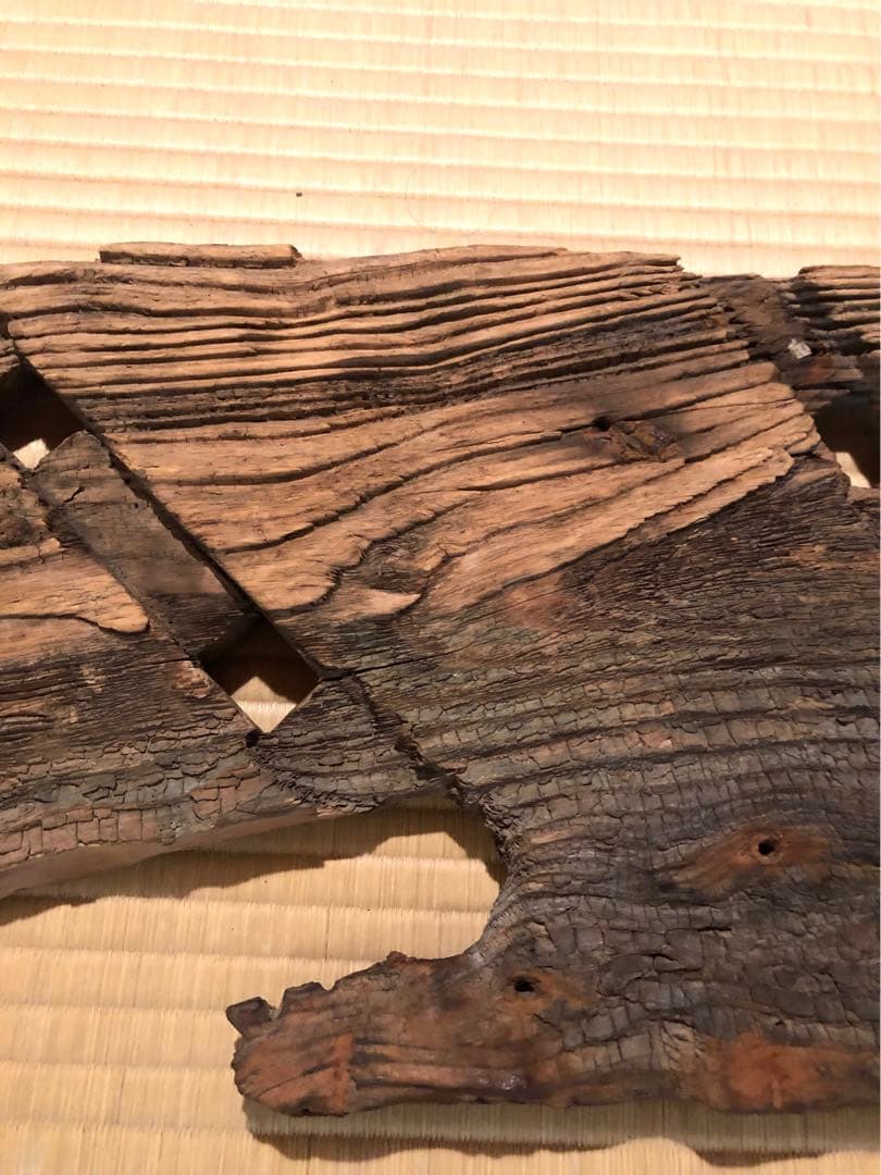 明治～昭和時代　水車板　敷板　花台　アンティーク　骨董品