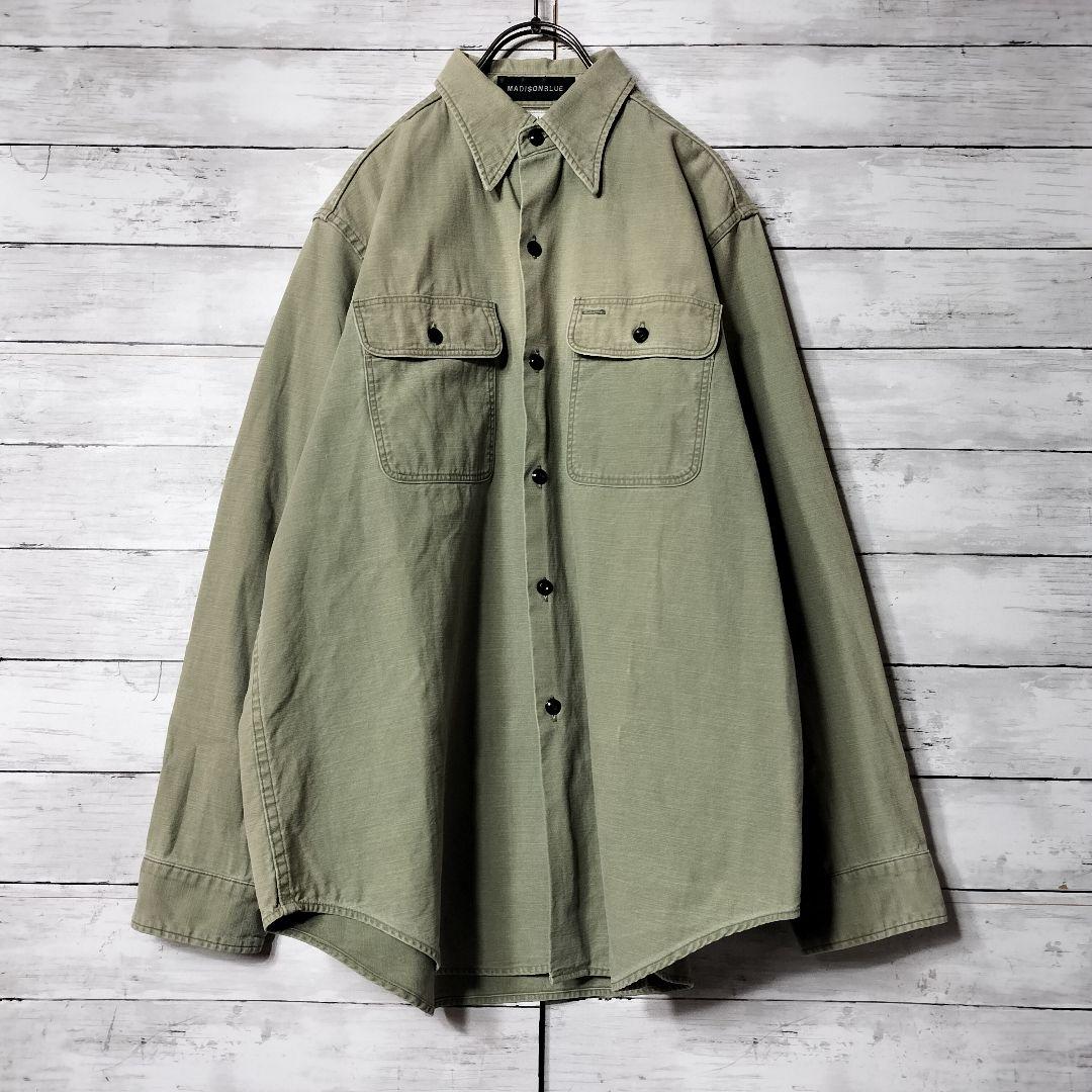 MADISON BLUE HELLO ミリタリーシャツ サファリシャツ 長袖