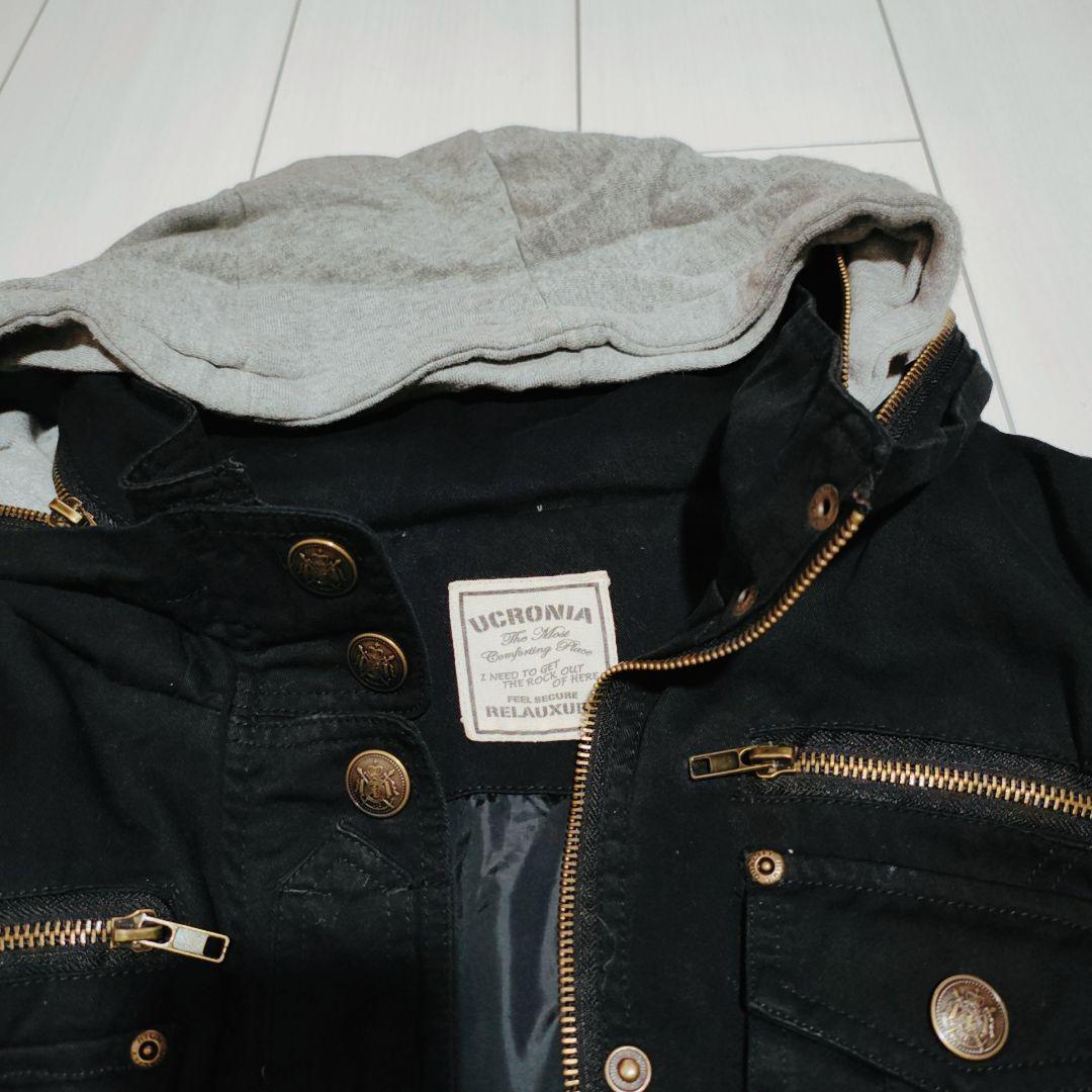 平成 Y2K ネオグランジ 古着 ギミック ベルテッド ミリタリージャケット