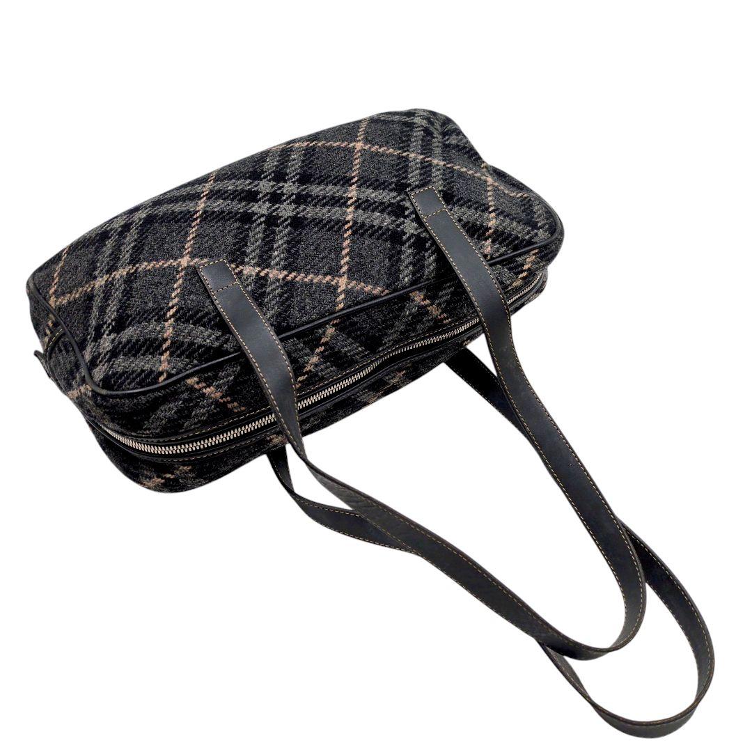 BURBERRY　ミニボストンバッグ　トートバッグ　チェック　1177