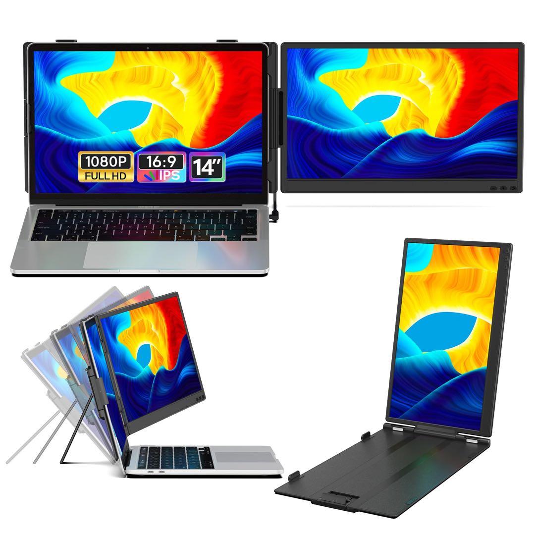 14インチ ノートパソコン用モニター FHD1080P デュアルディスプレイ
